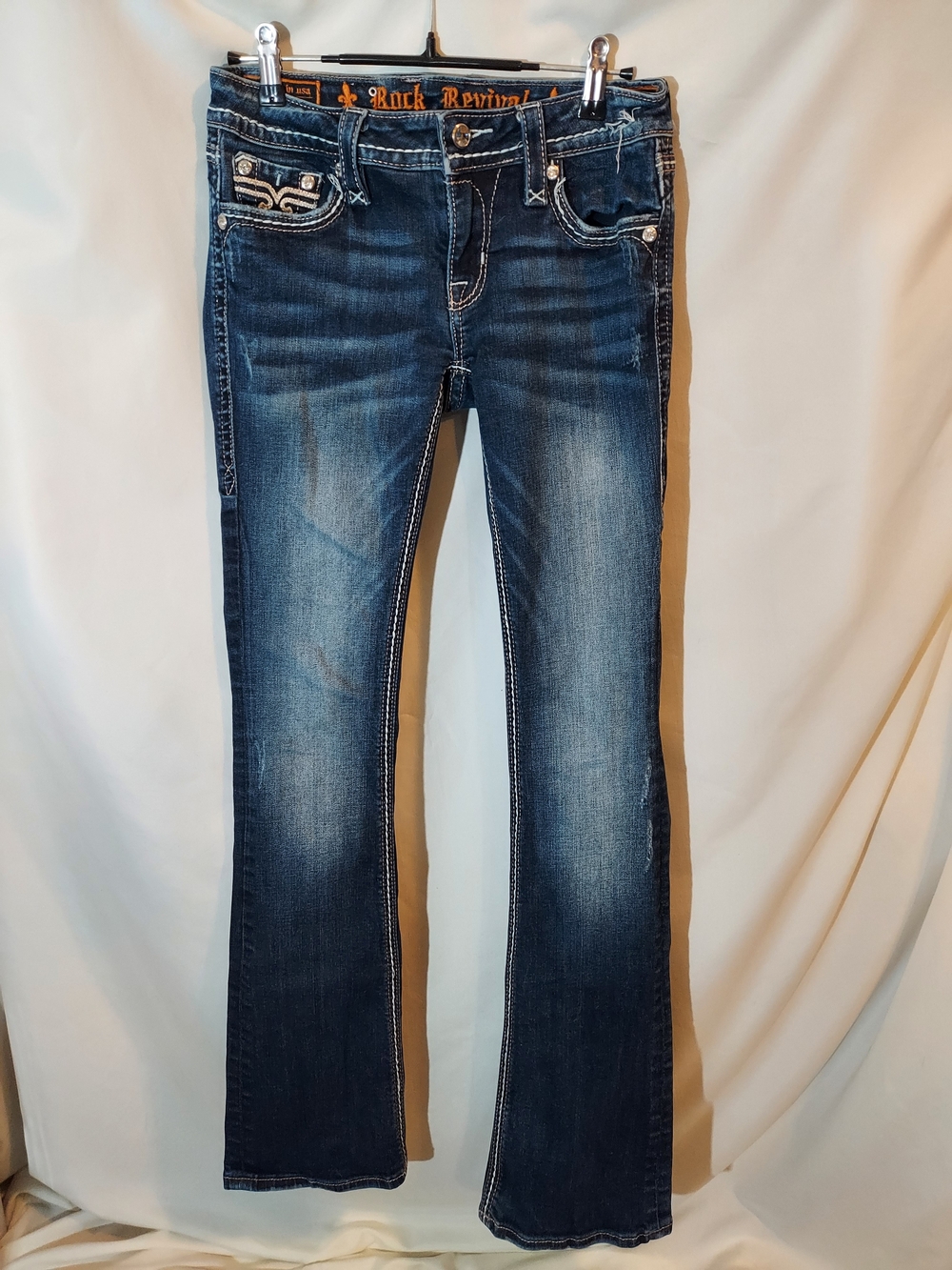 Rock Revival Kai Bootcut Stretch Jeans E8322B60L Size 27